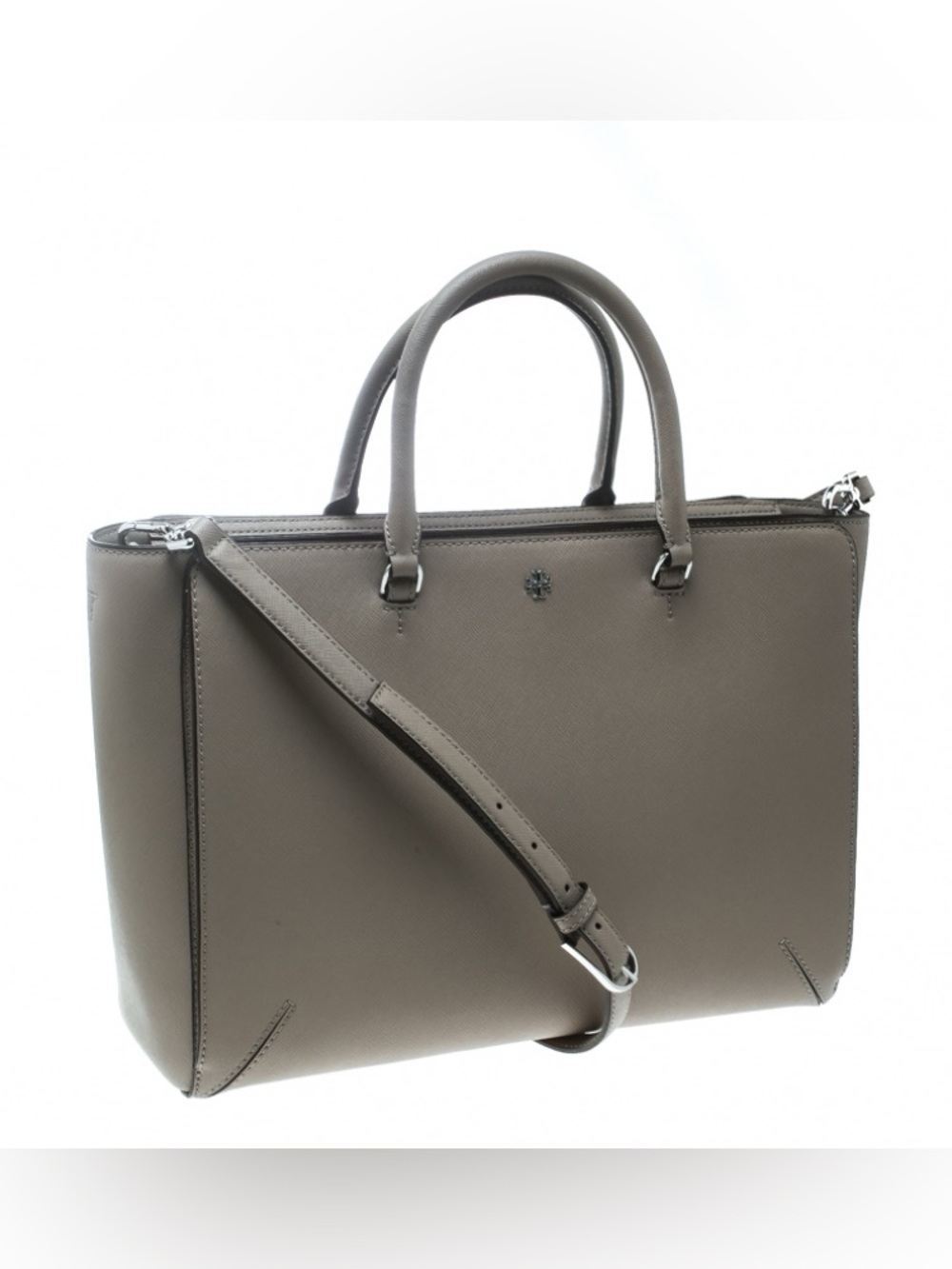 Tory Burch Robinson Zip Top Saffiano Leather crossbody bag